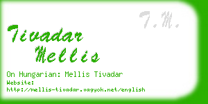 tivadar mellis business card